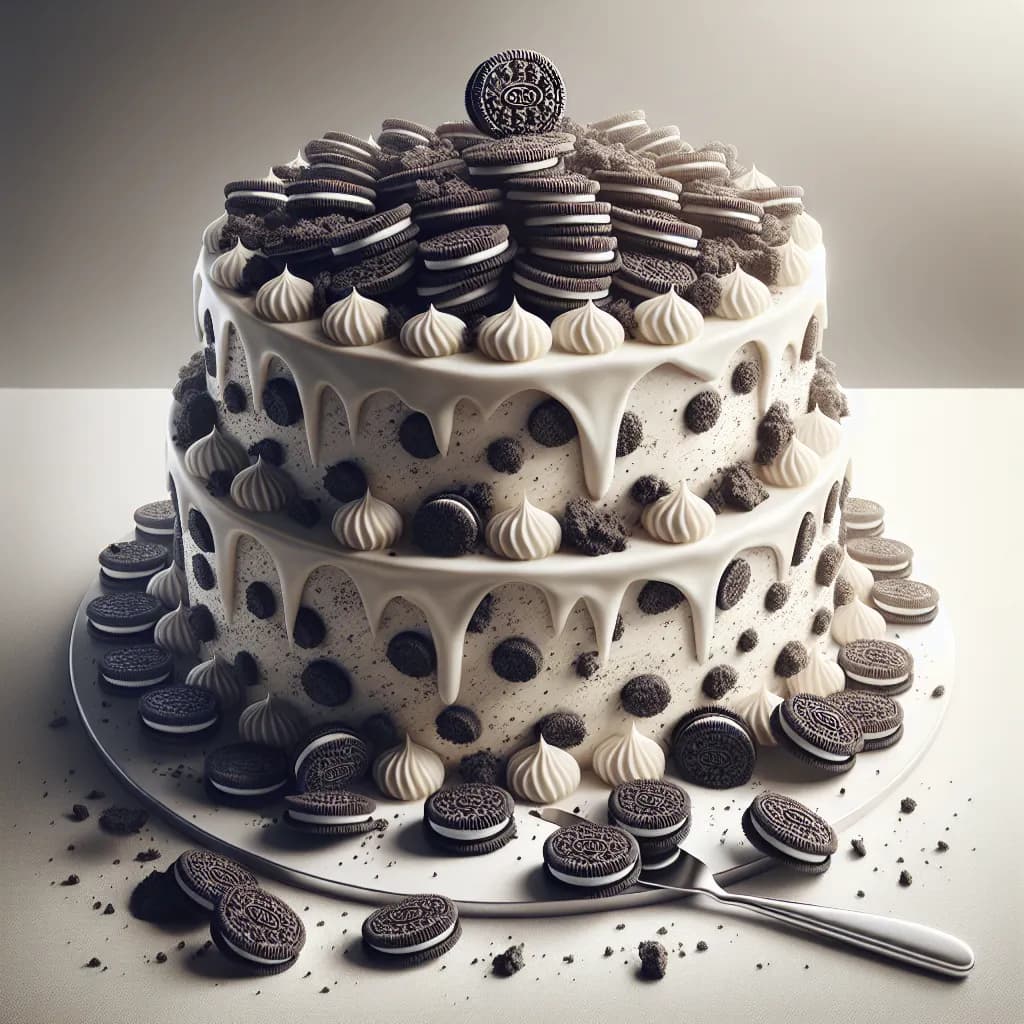 Oreo Eggless Cake