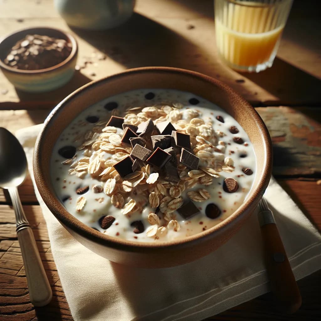 Overnight Oats con Gocce di Cioccolato