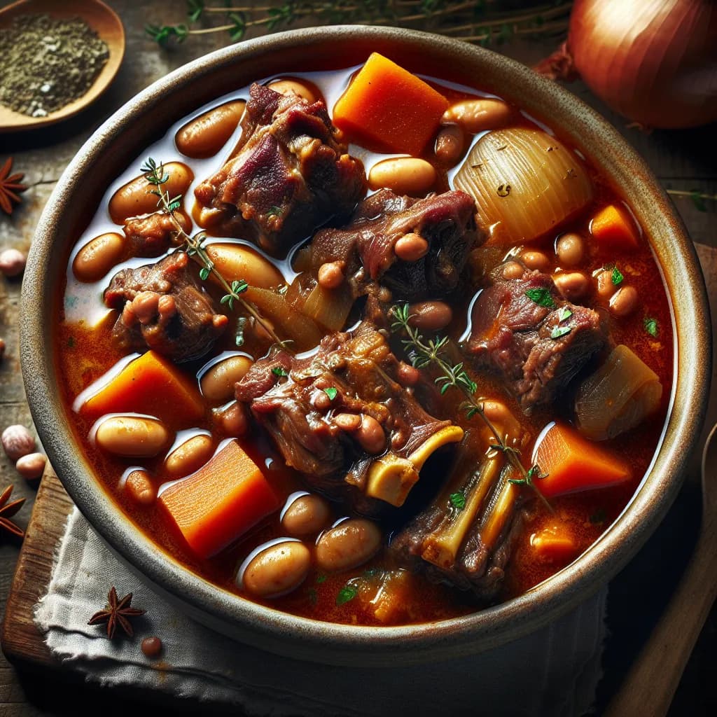Oxtail Stew with Beans