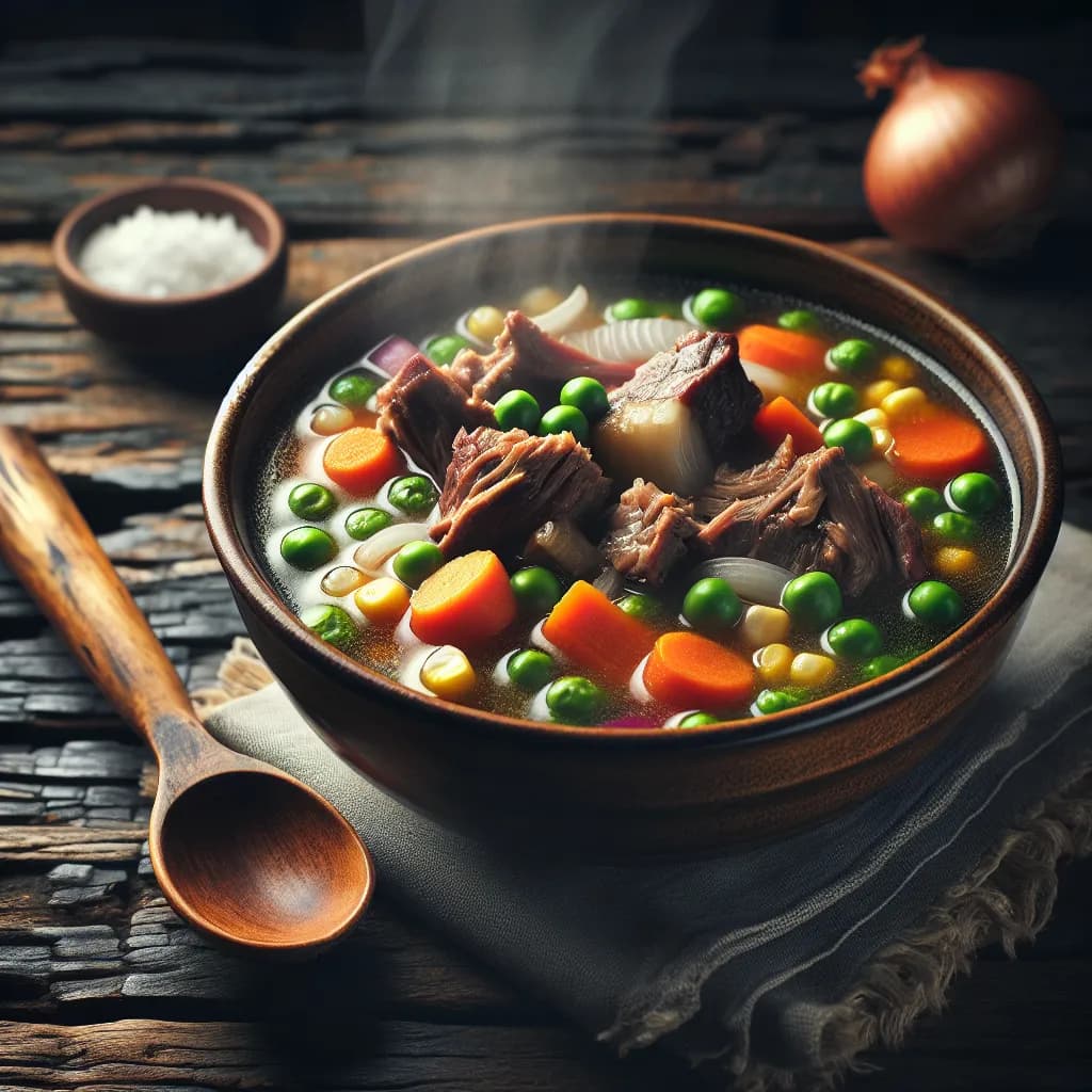 Oxtail and Vegetable Soup
