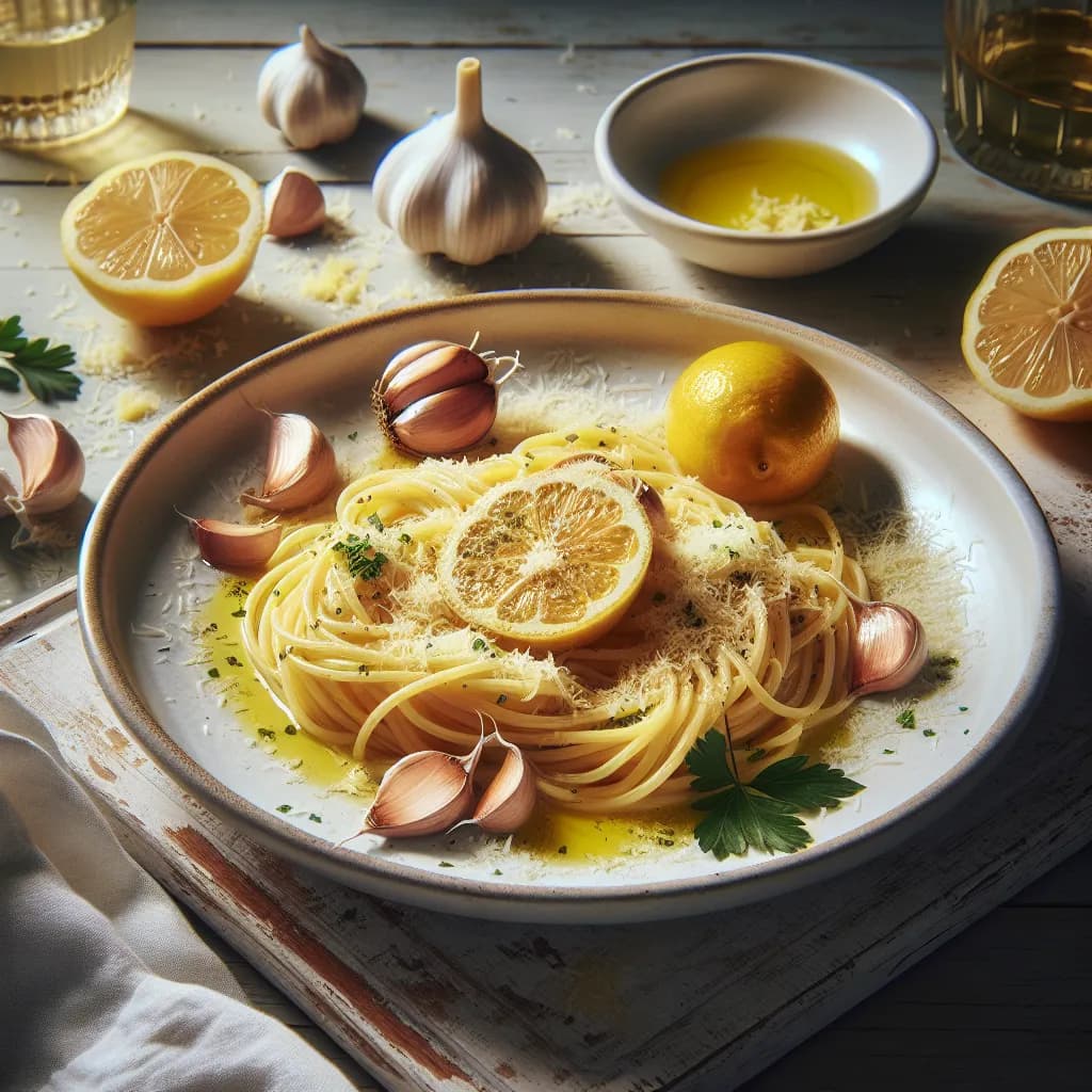 Pâtes à l'Ail et au Citron