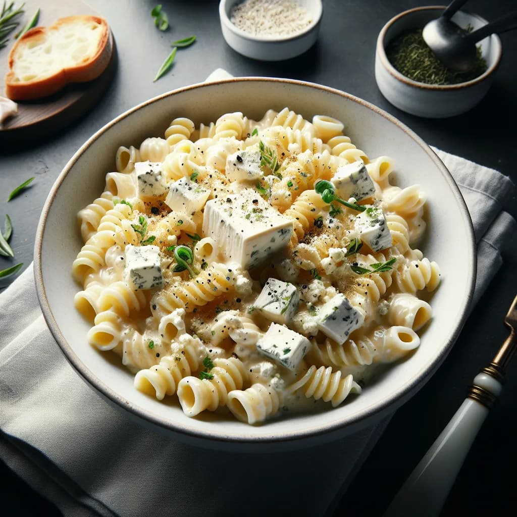 Pâtes à la Crème et Fromage de Chèvre