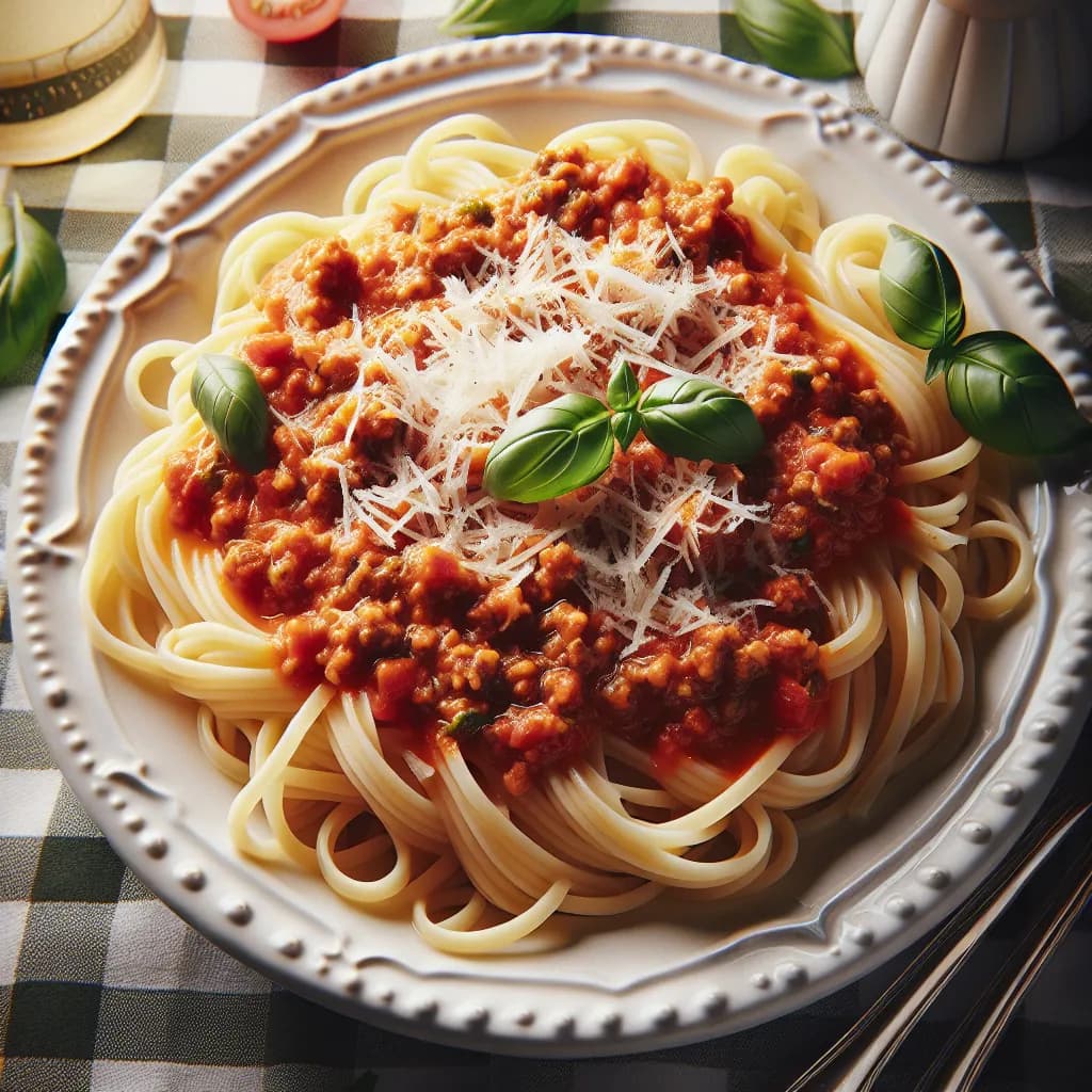 Pâtes à la bolognaise légère