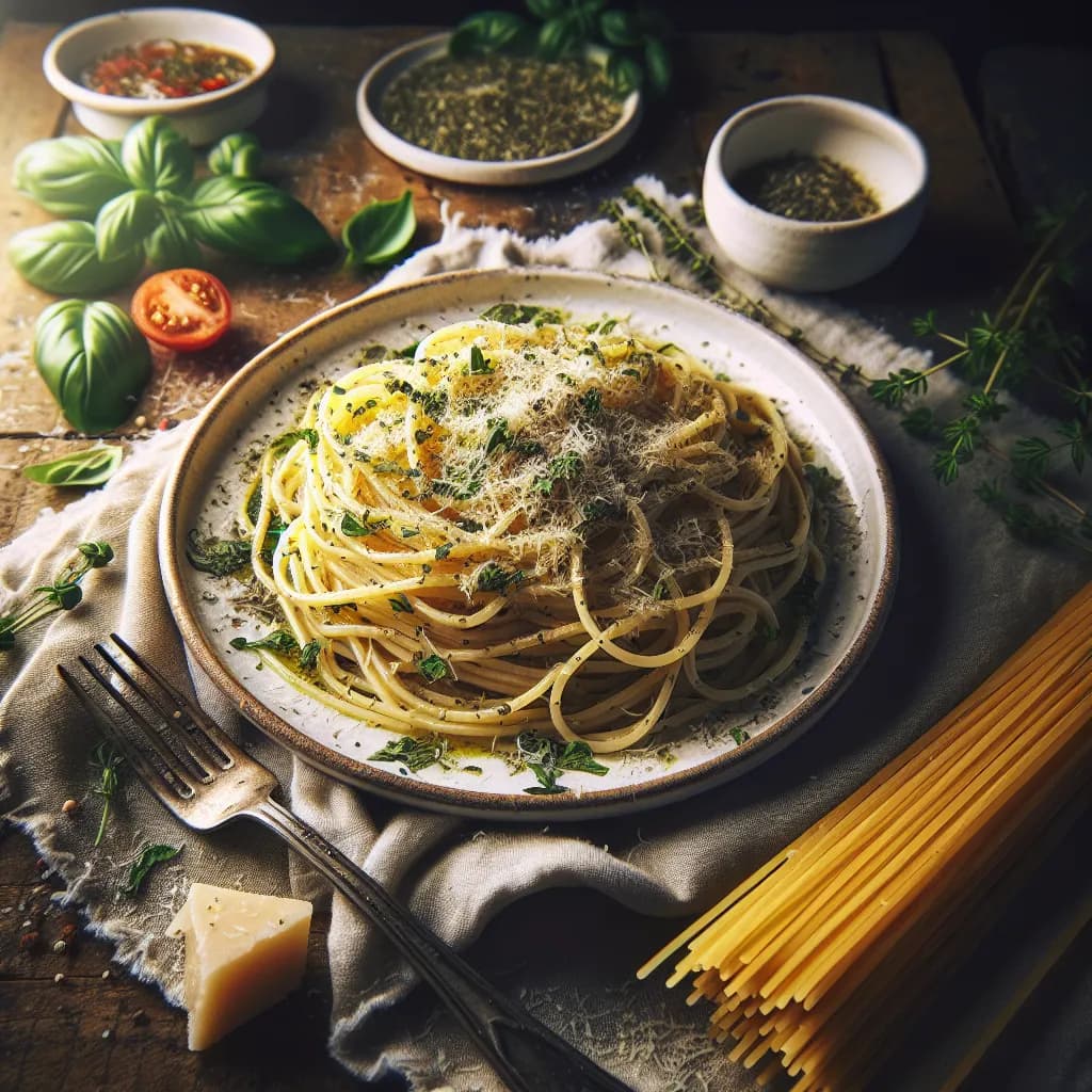 Pâtes au Parmesan et Herbes
