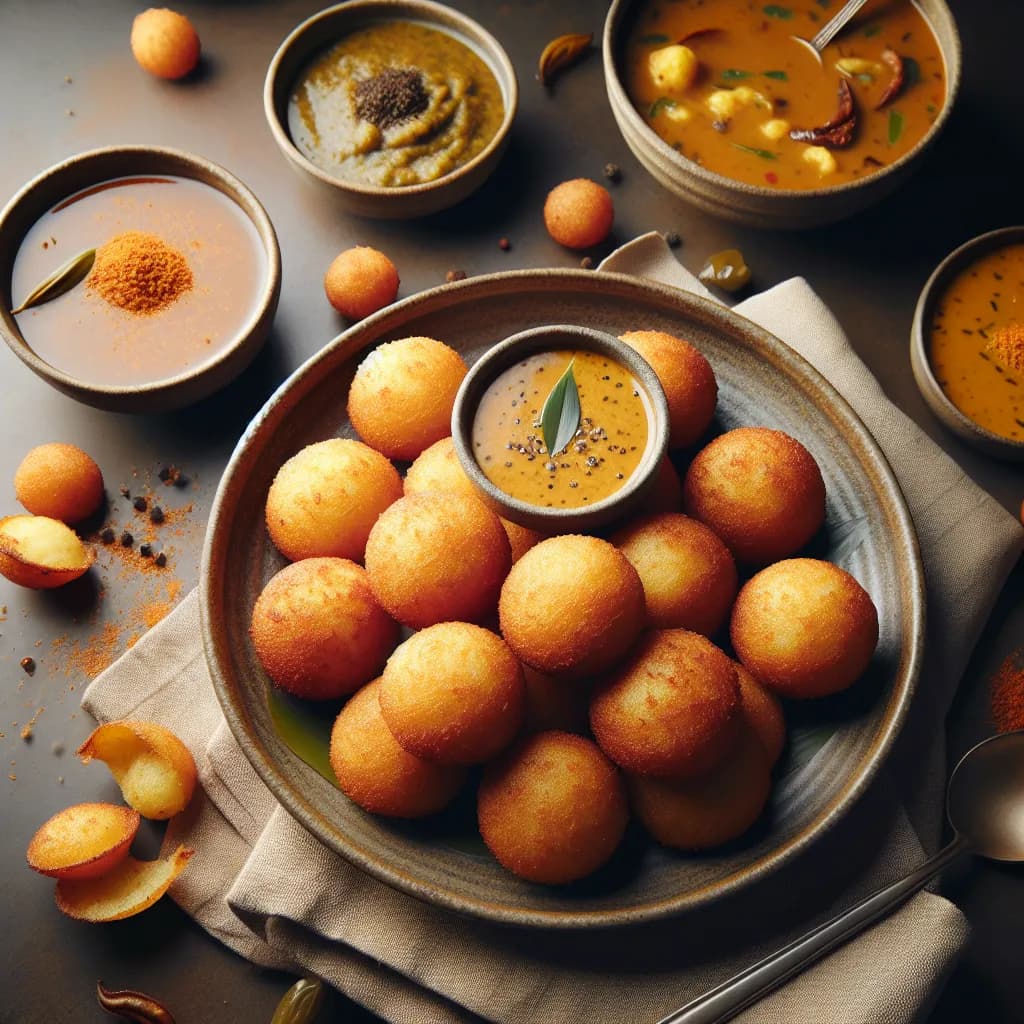 Paddu (Savory Rice Dumplings)