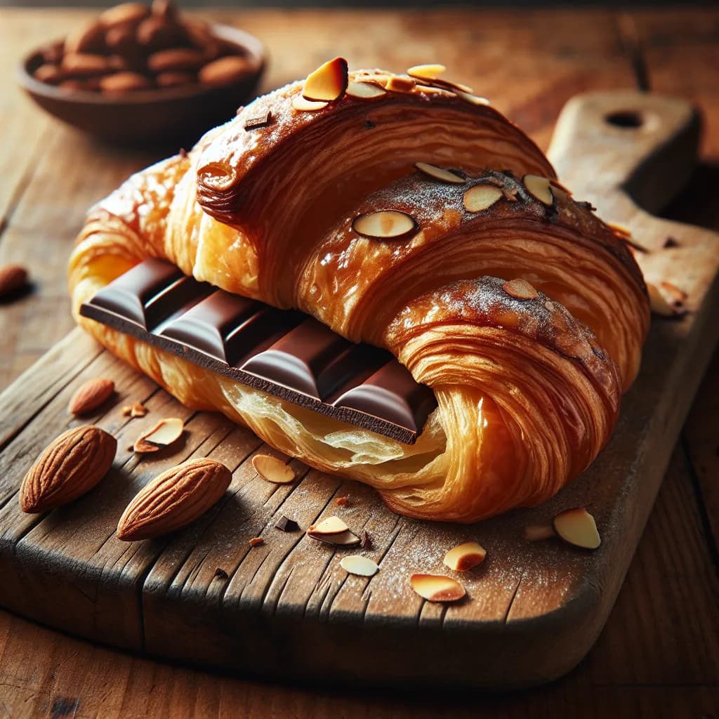 Pain au Chocolat aux Amandes