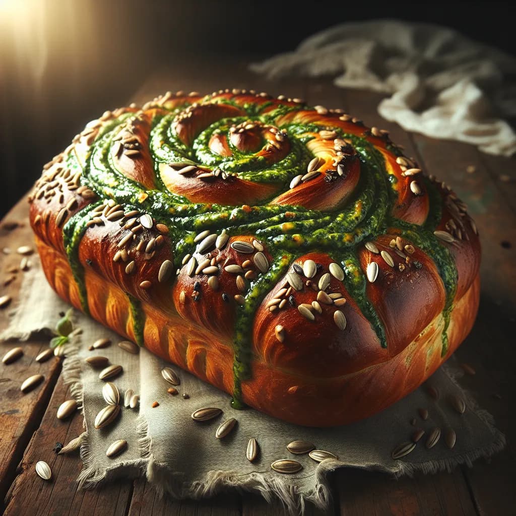 Pain au Pesto et Graines
