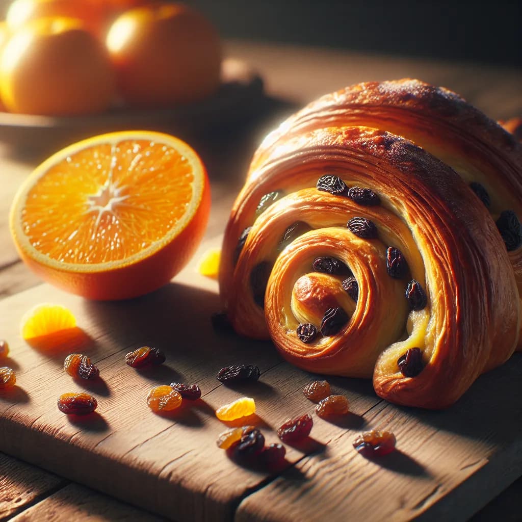Pain au Raisin et Orange