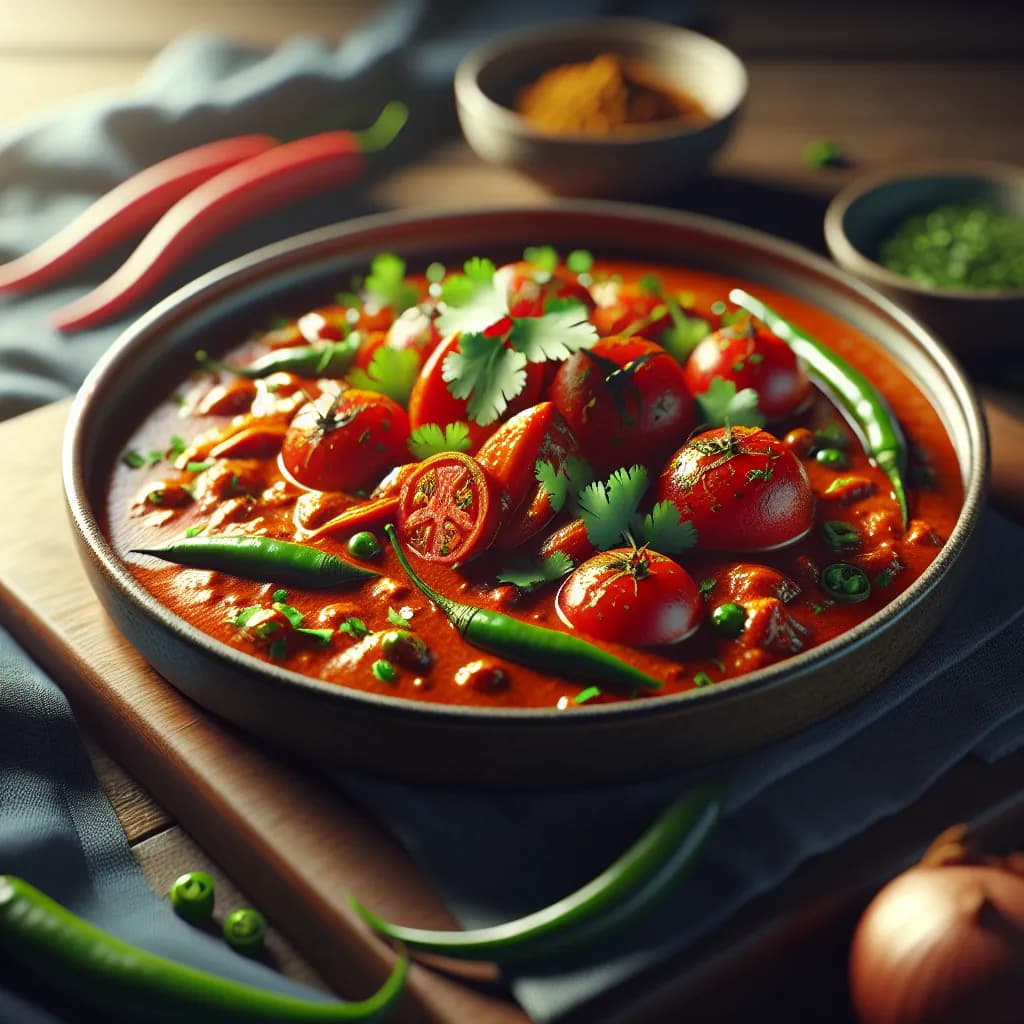 Pakistani Ginger and Tomato Curry
