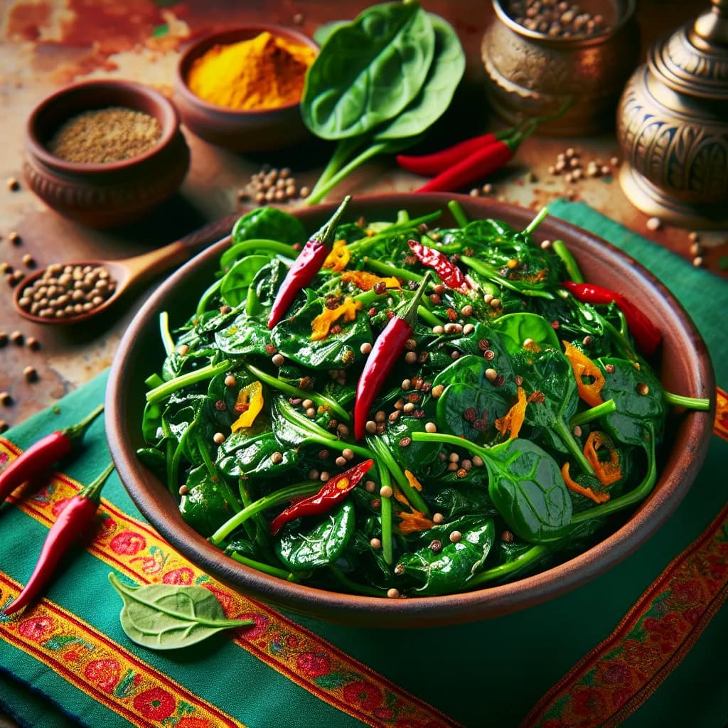 Palakura Vepudu (Spinach Stir Fry)