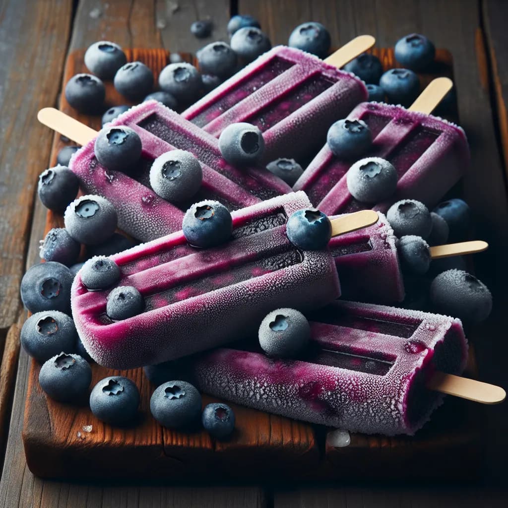 Paletas de Blueberry