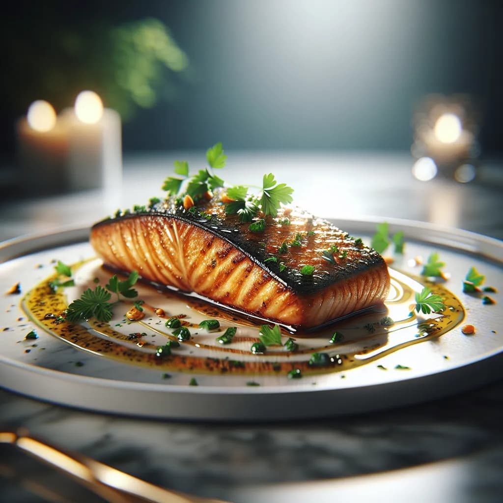 Pan Seared Trout with Parsley and White Wine Sauce