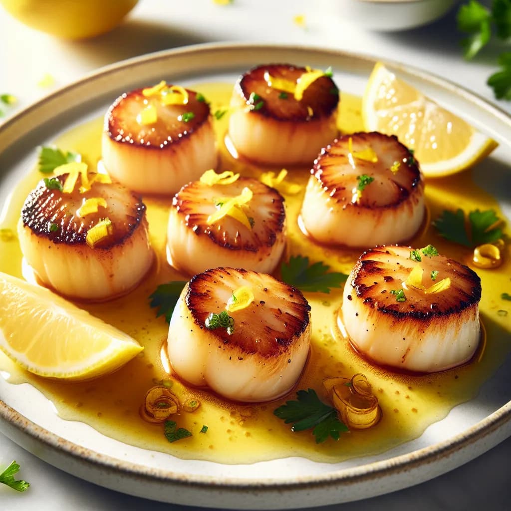 Pan-Seared Scallops with Lemon Butter