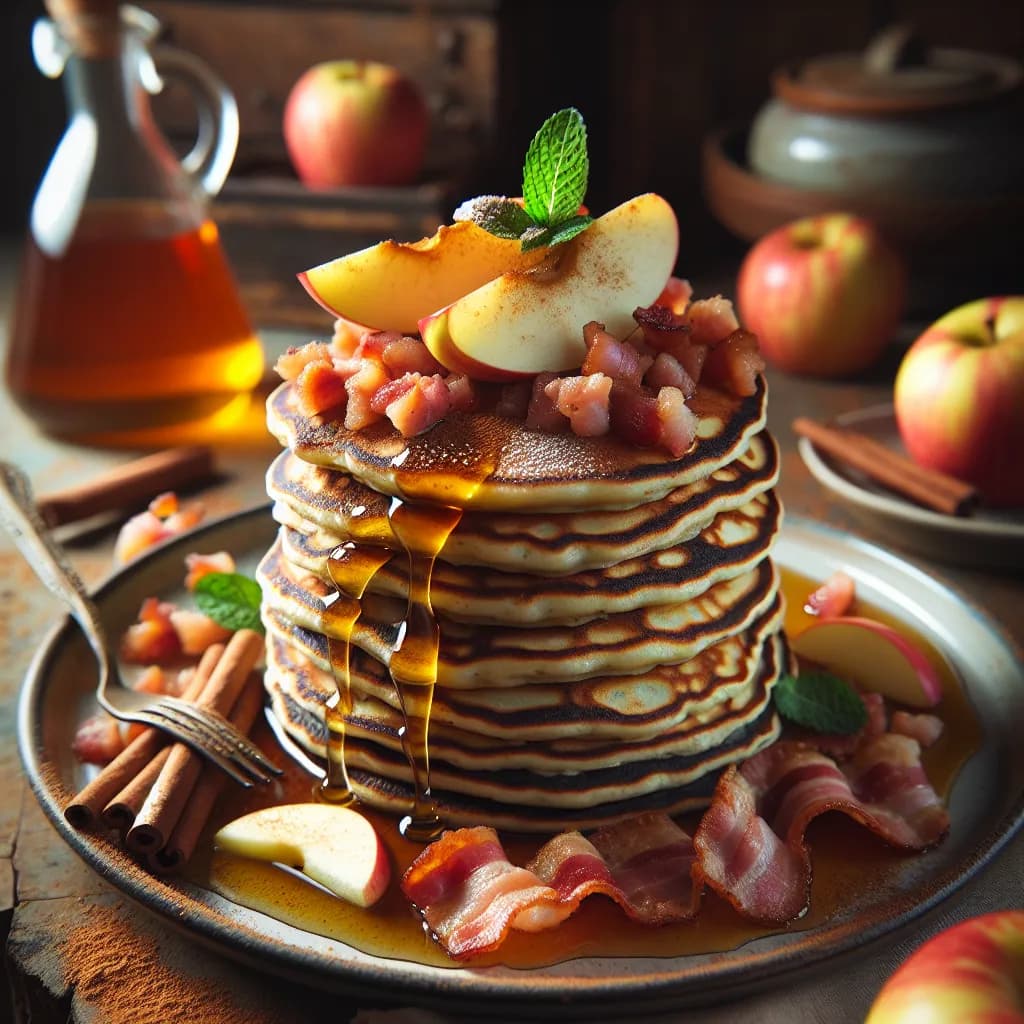 Pancake di Mele e Pancetta Senza Glutine