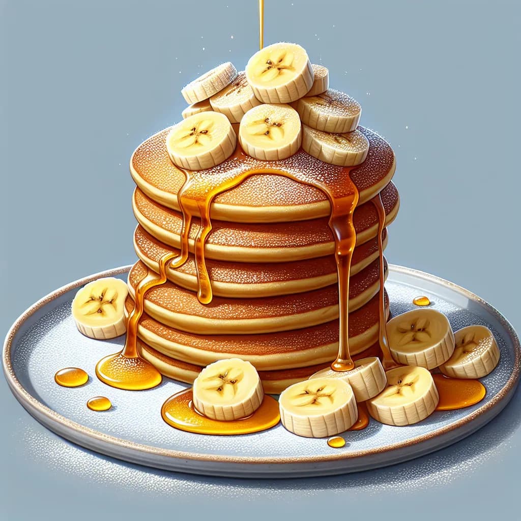 Pancakes à la banane mûre
