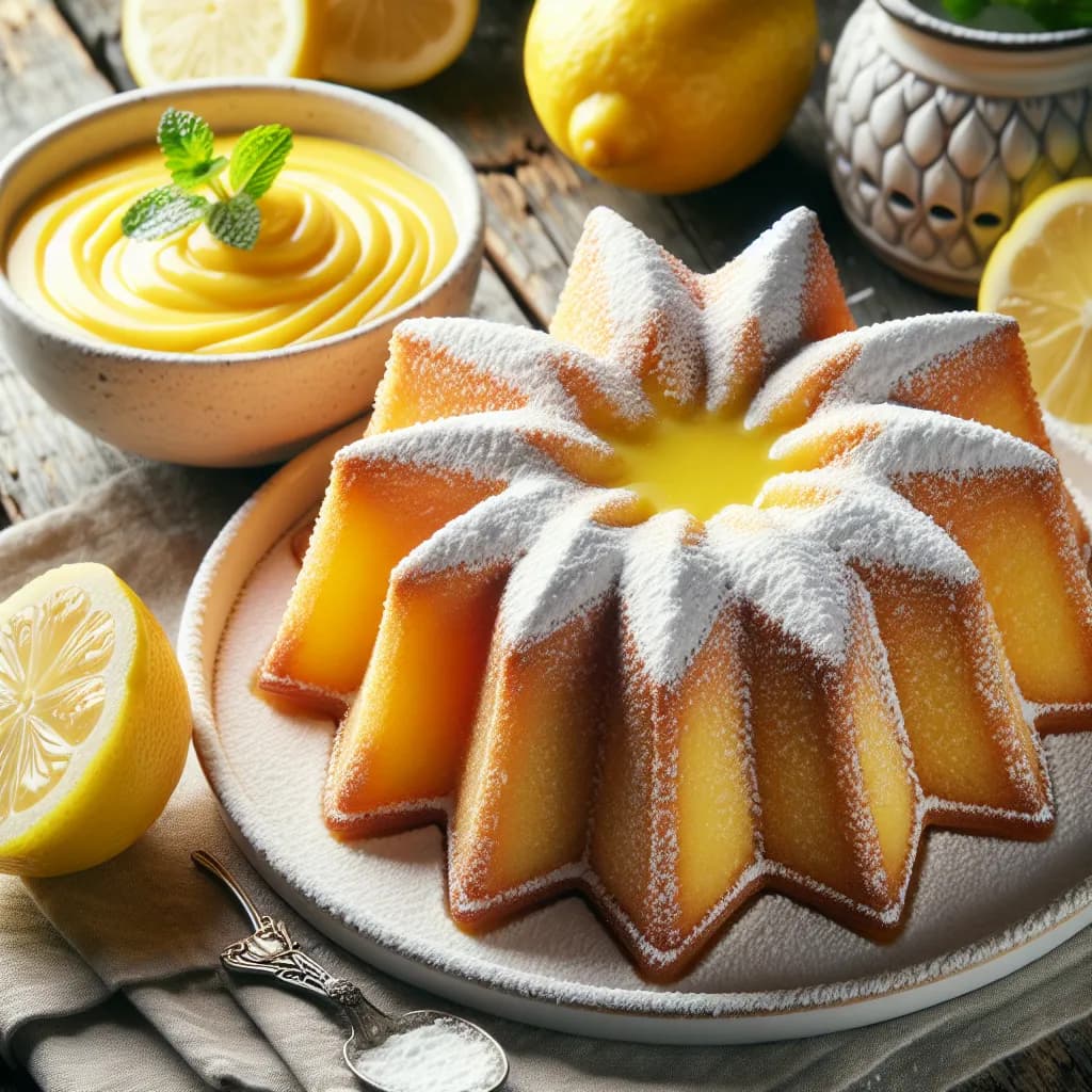 Pandoro con Crema al Limone