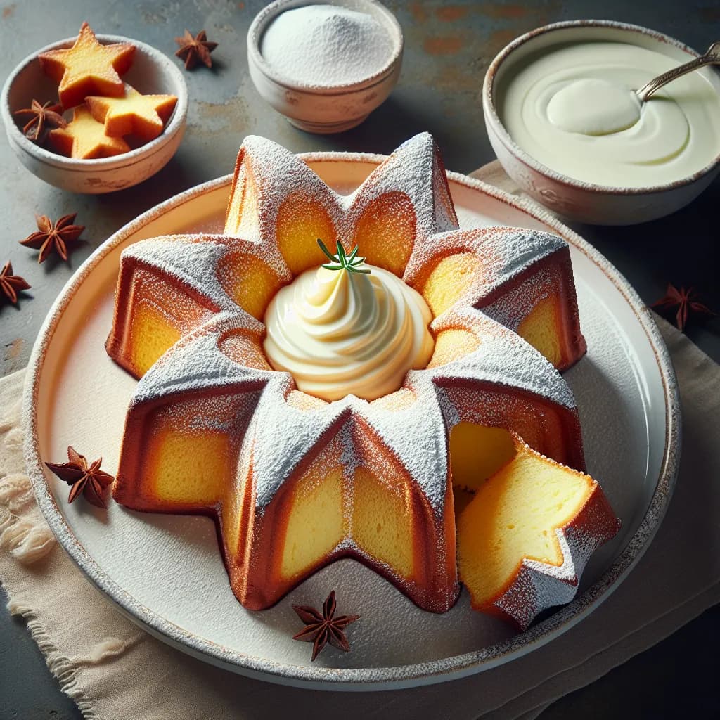 Pandoro con Crema al Mascarpone