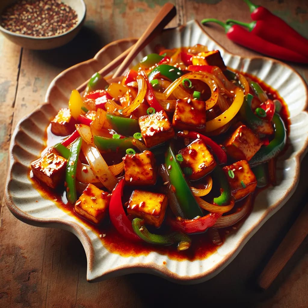 Paneer Chilli Stir-Fry
