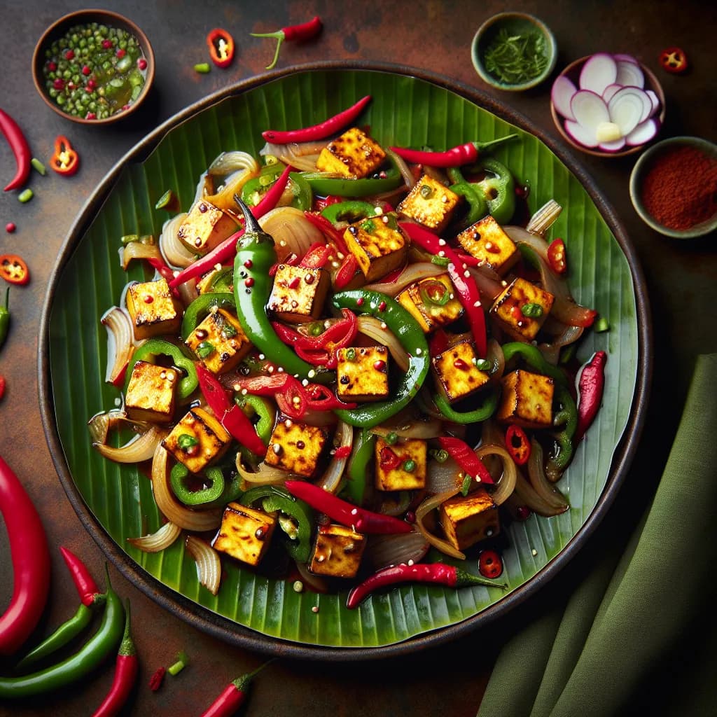 Paneer Chilli Stir-Fry