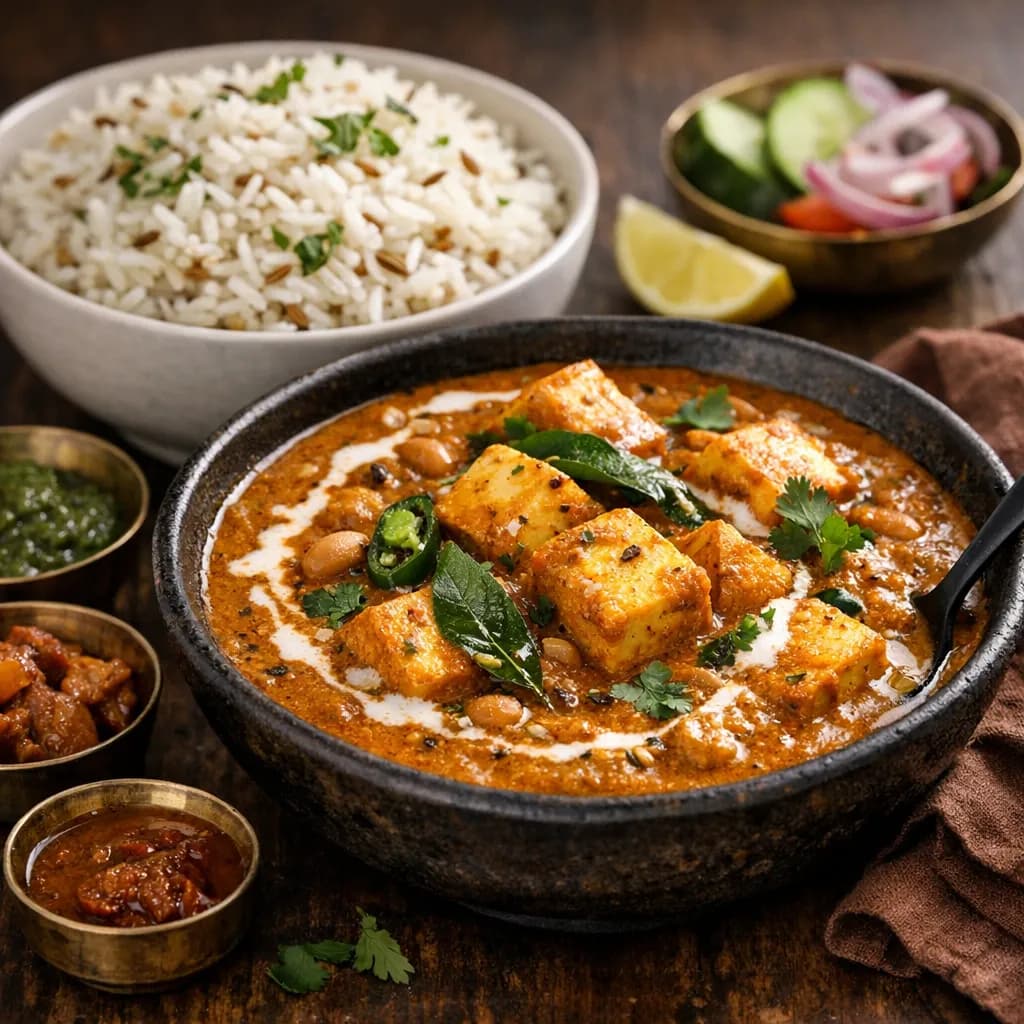 Paneer Salan with Jeera Rice