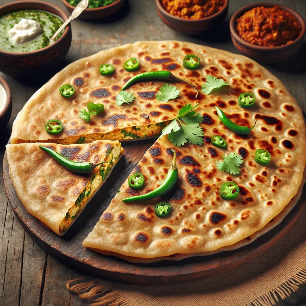 Paneer Stuffed Paratha