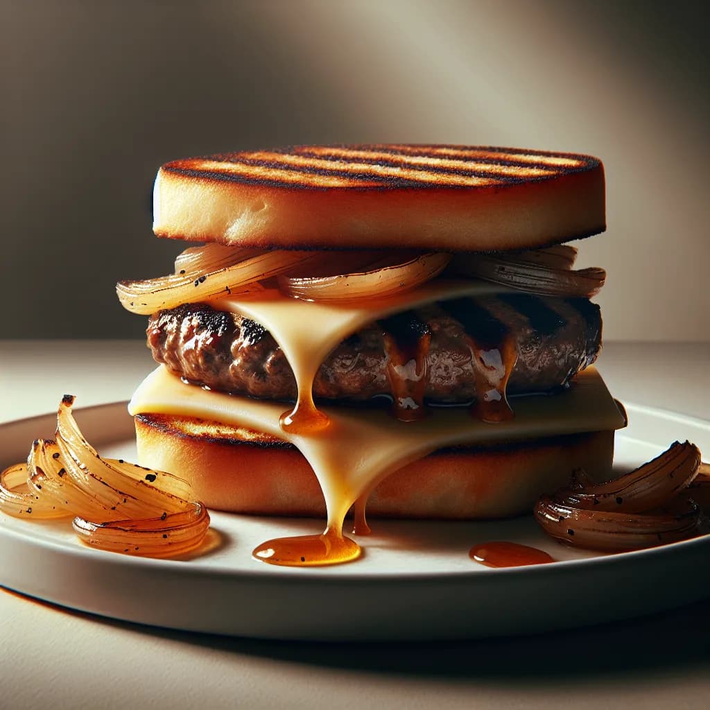 Panino Hamburger con Cipolla Caramellata