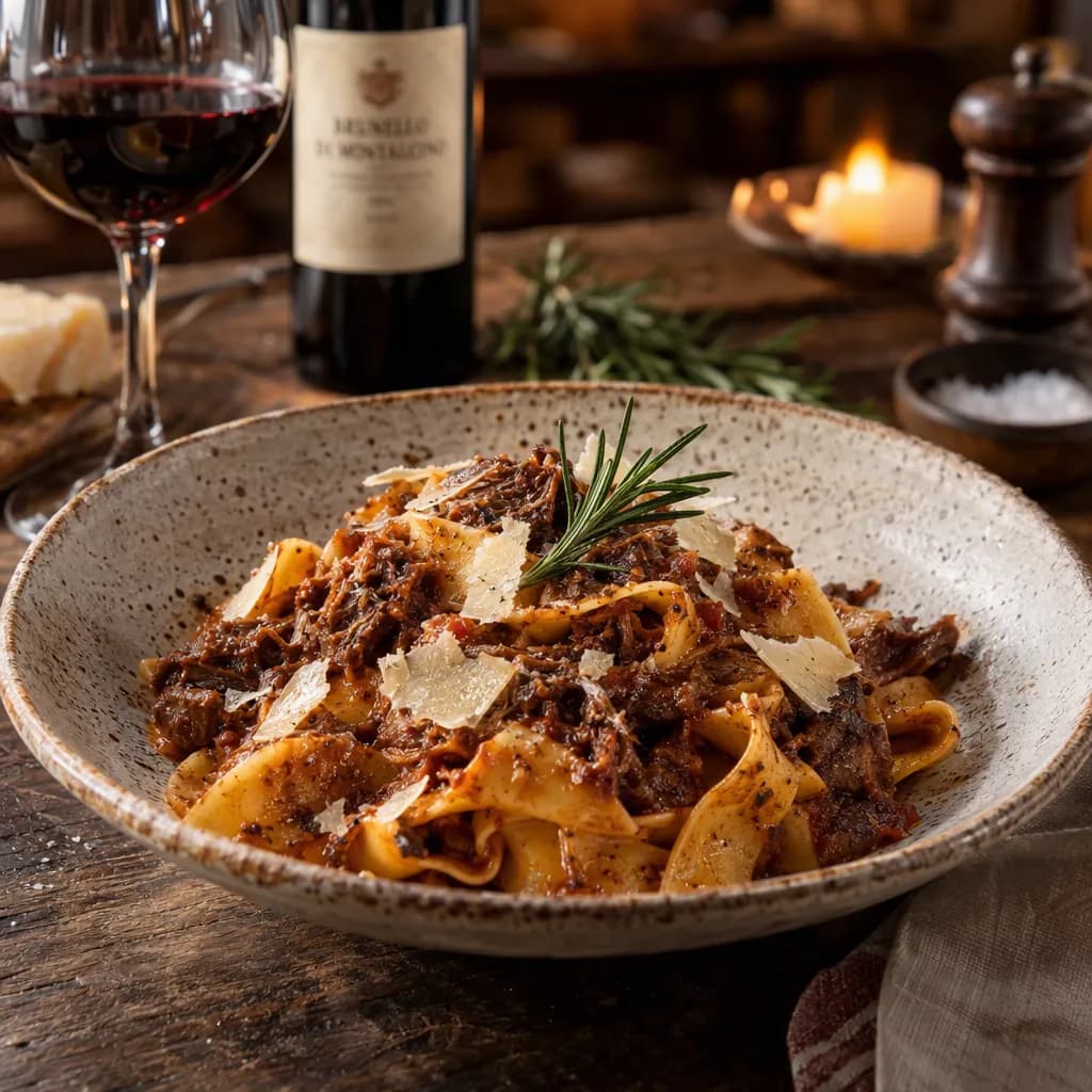 Pappardelle au ragù de sanglier à la toscane