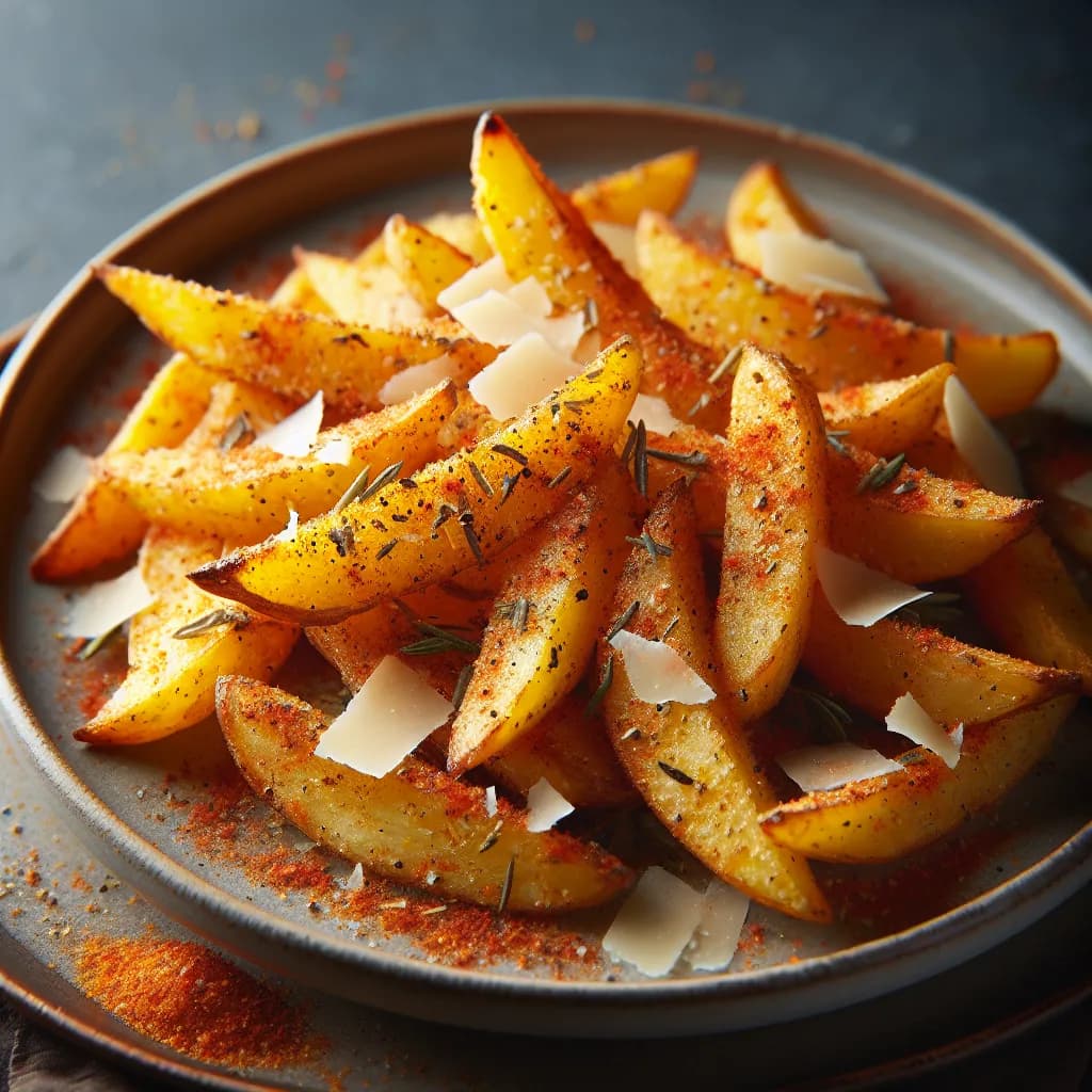 Paprika Parmesan Potato Wedges