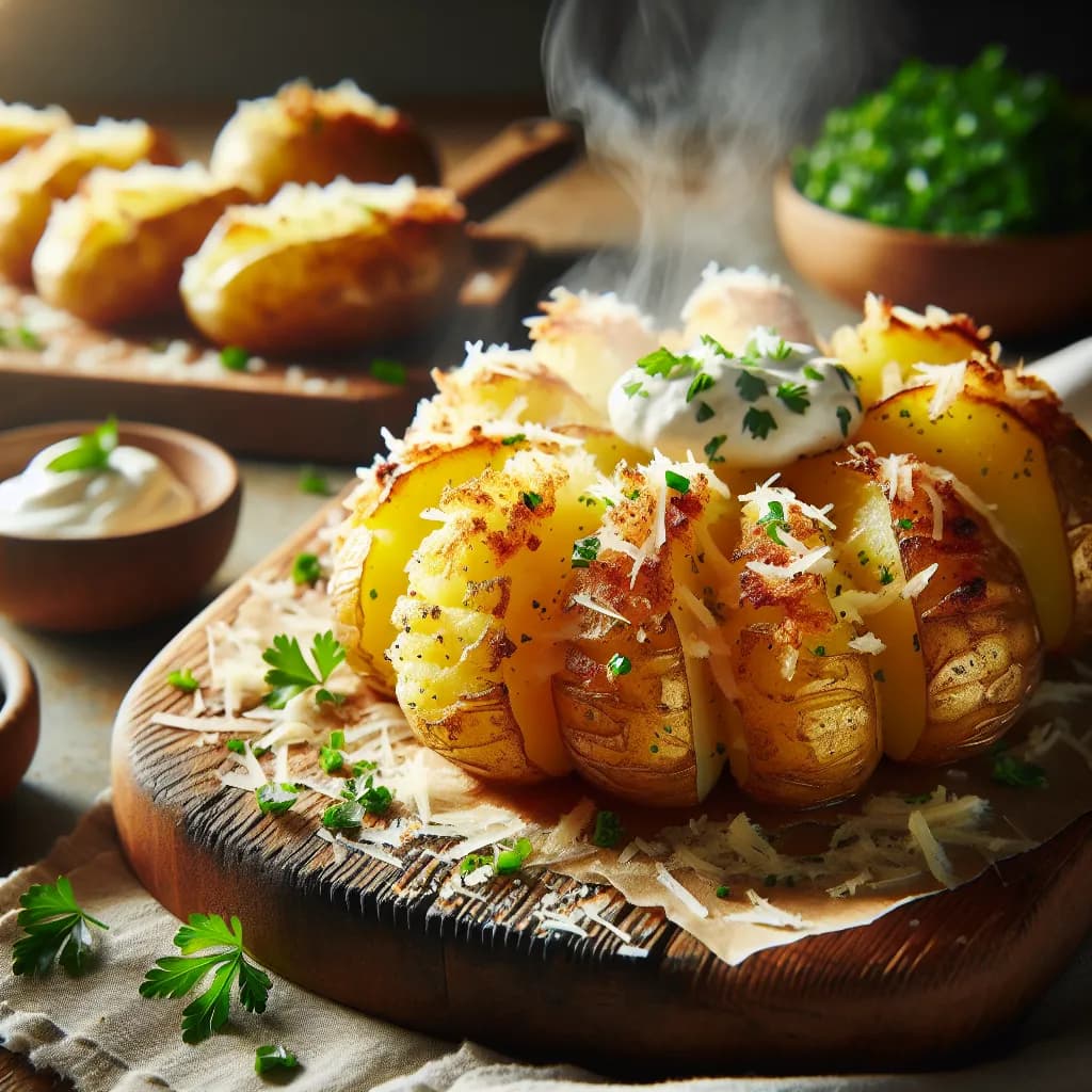 Parmesan Smashed Potatoes
