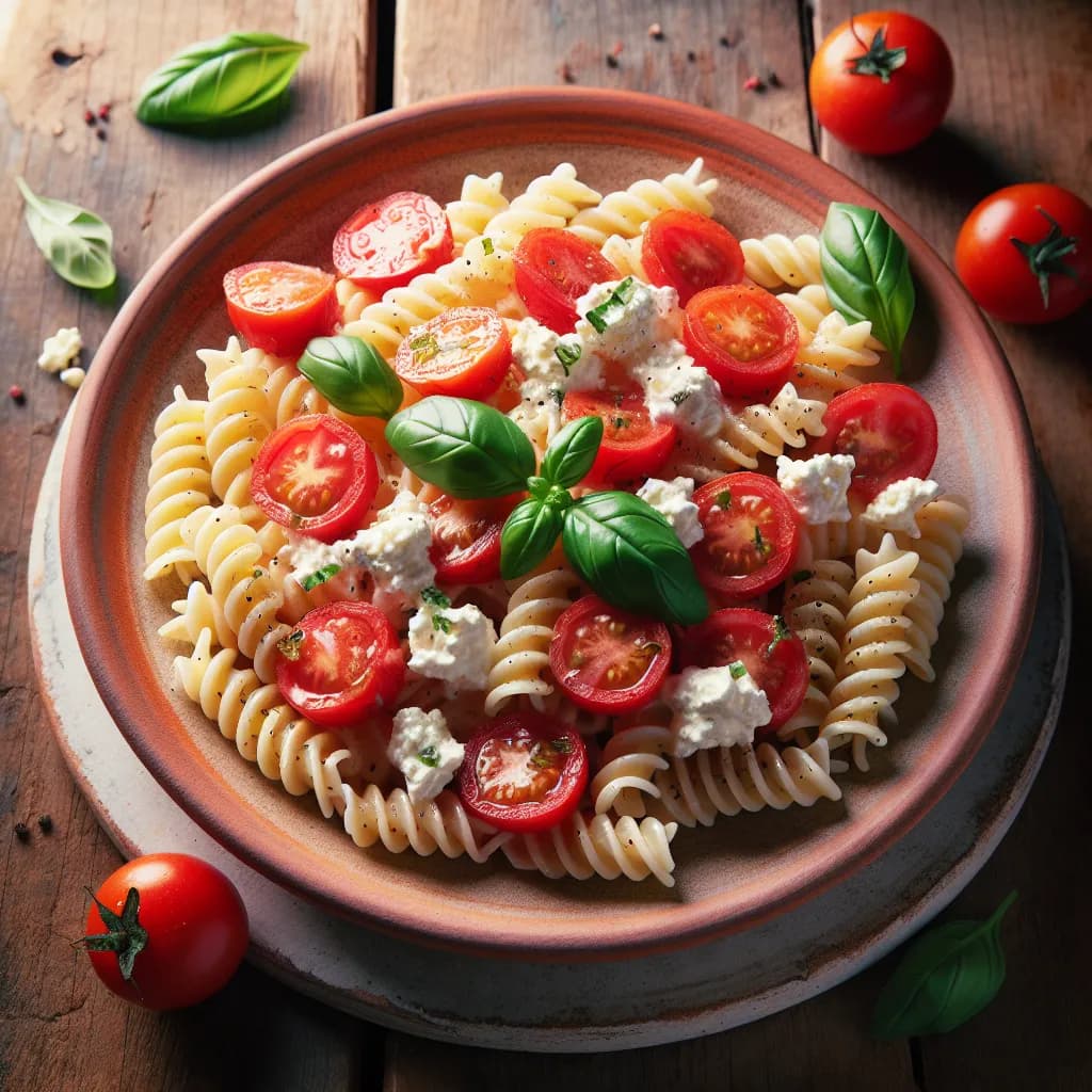 Pasta Fredda con Ricotta e Pomodori