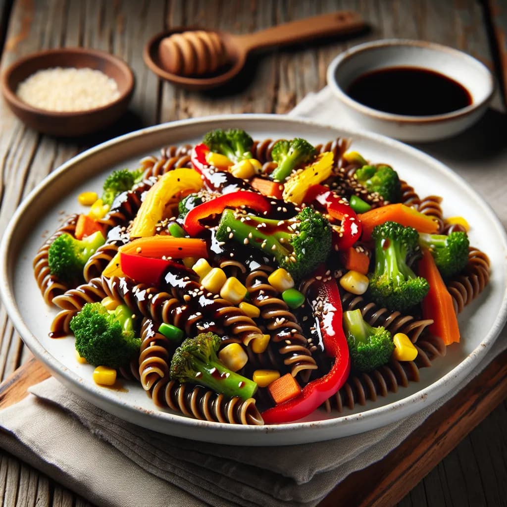 Pasta Teriyaki con Verdure