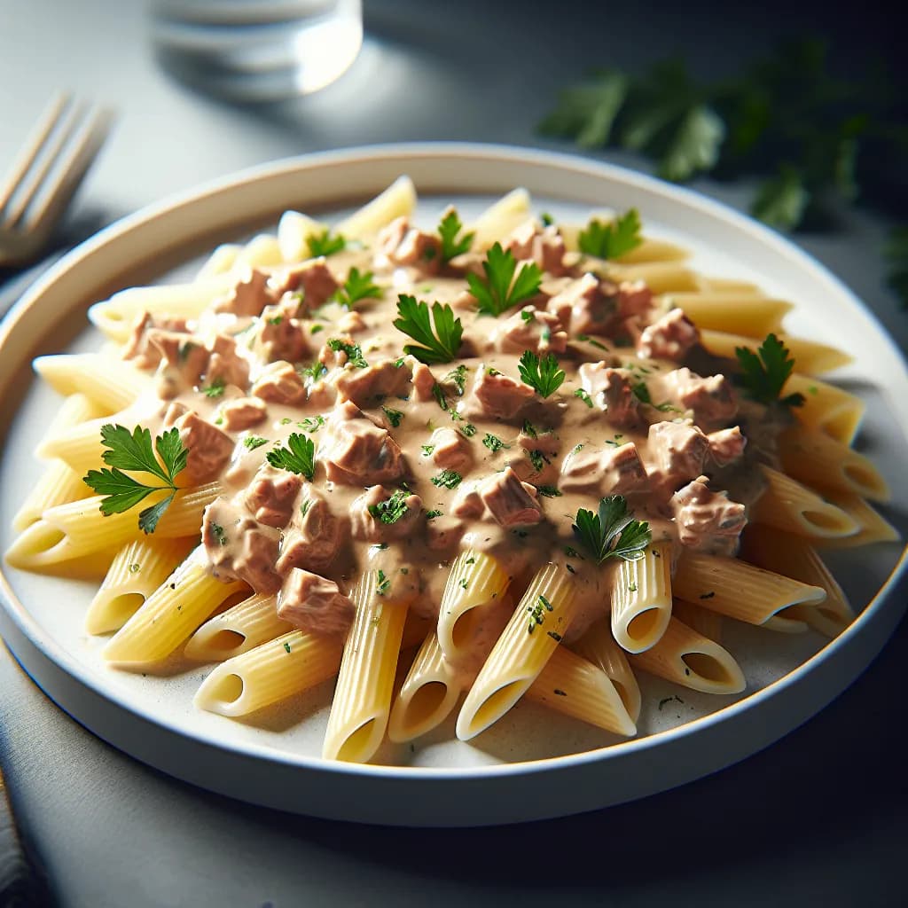 Pasta con Crema de Atún