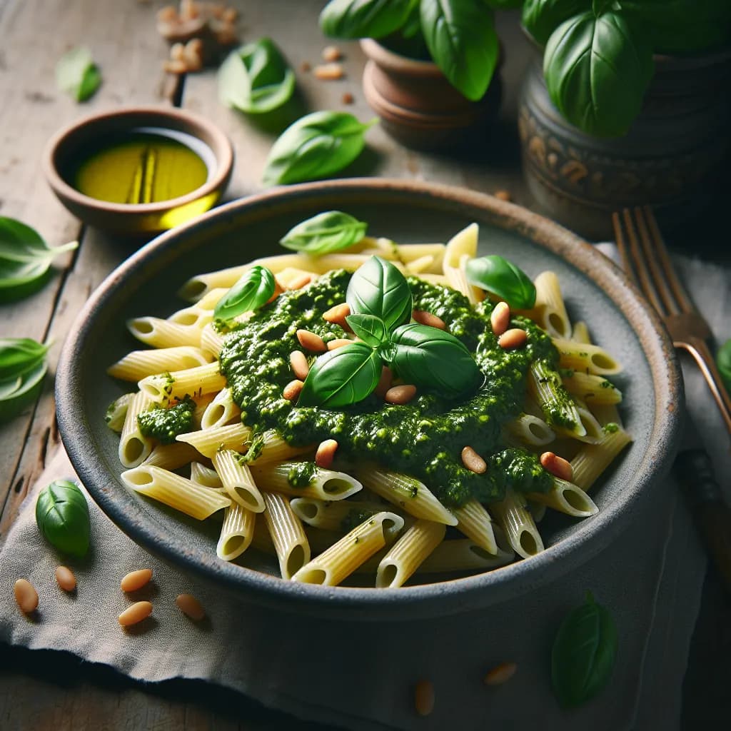 Pasta con Pesto alla Genovese