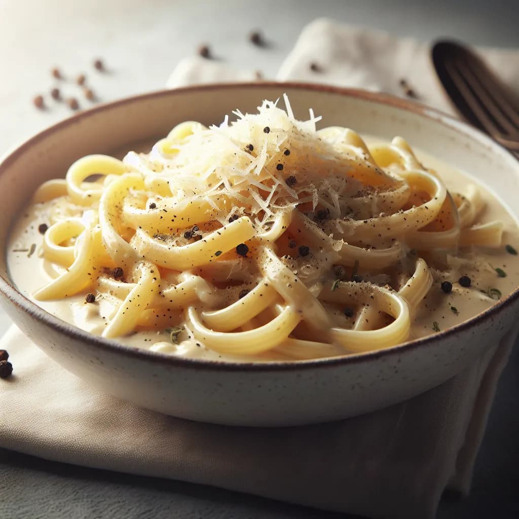 Pasta con Salsa Alfredo