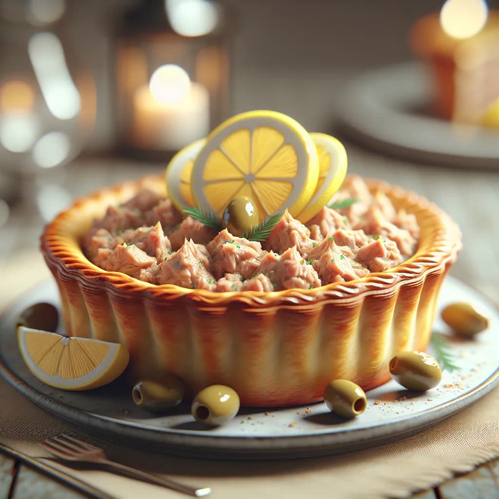 Pastel de Atún con Limón