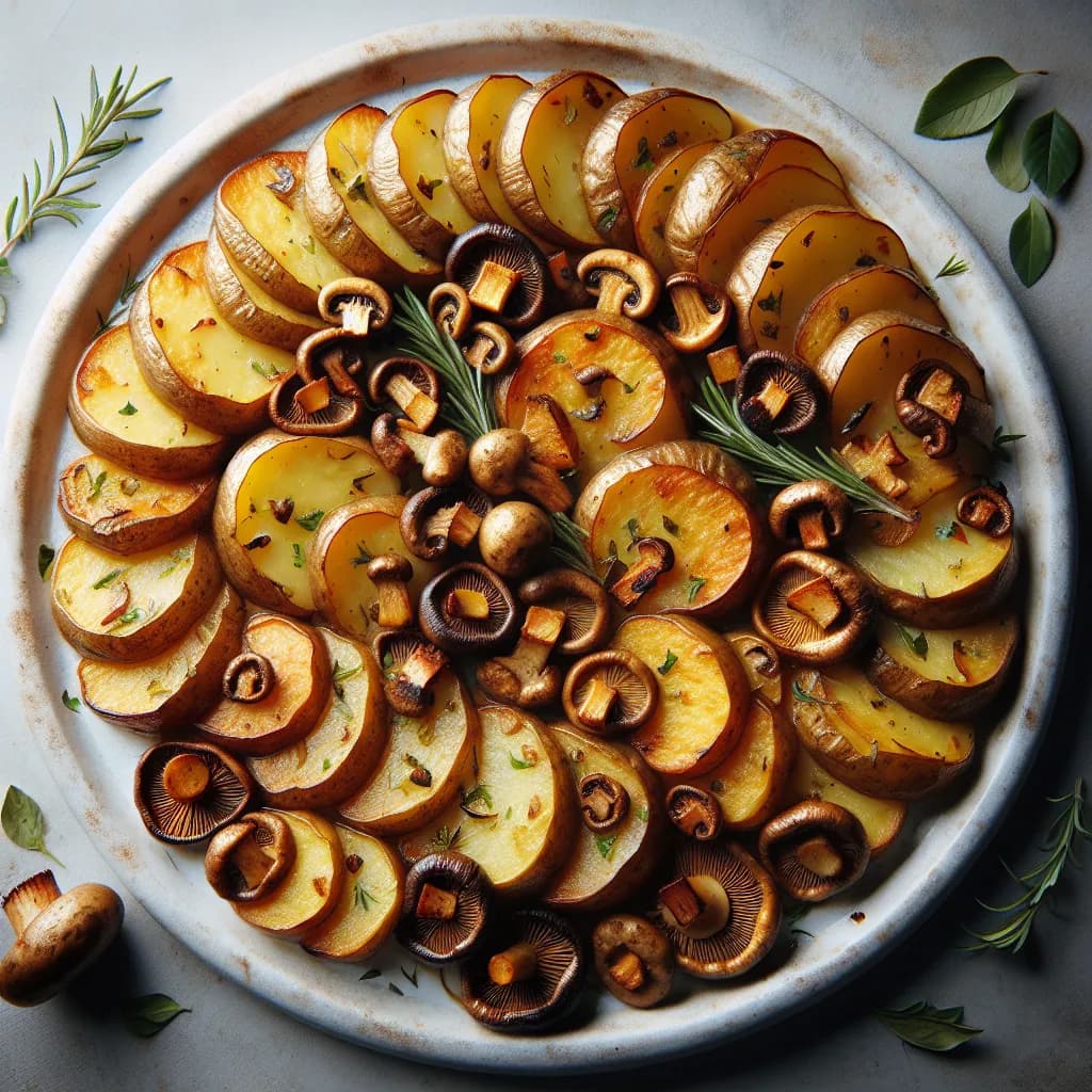 Patate al Forno con Funghi