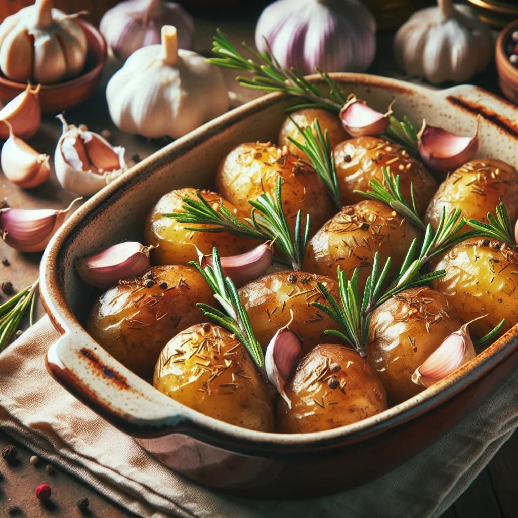 Patate al Forno con Rosmarino e Aglio