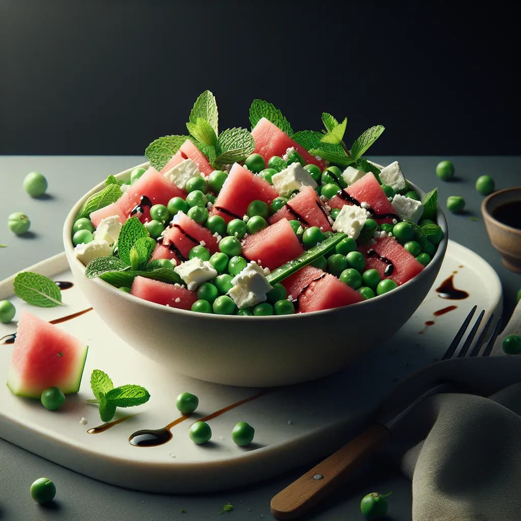 Pea and Watermelon Salad
