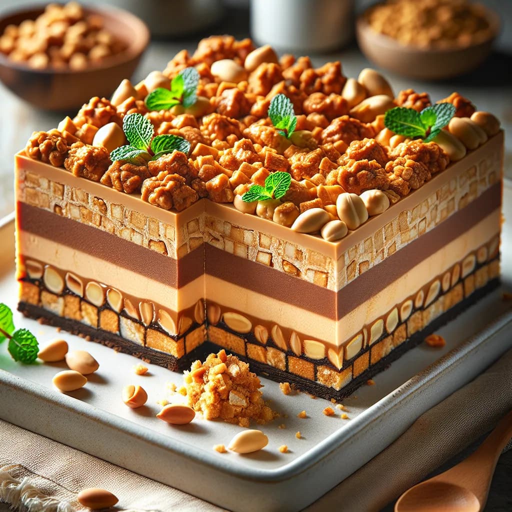 Peanut Biscuit Cake