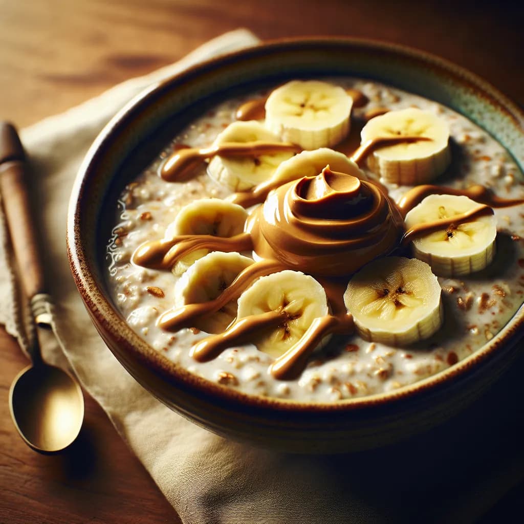 Peanut Butter Banana Overnight Oats