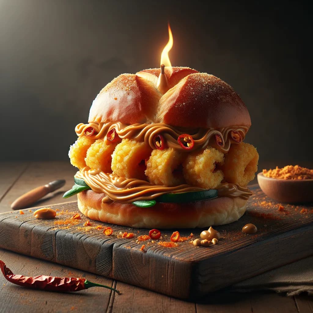 Peanut Butter Boondi Bun Sandwich