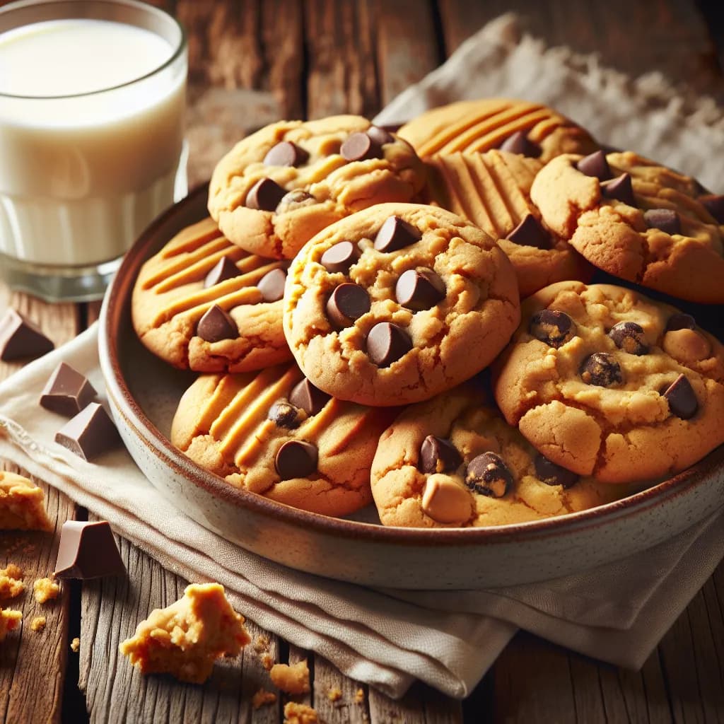 Peanut Butter Chocolate Chip Cookies