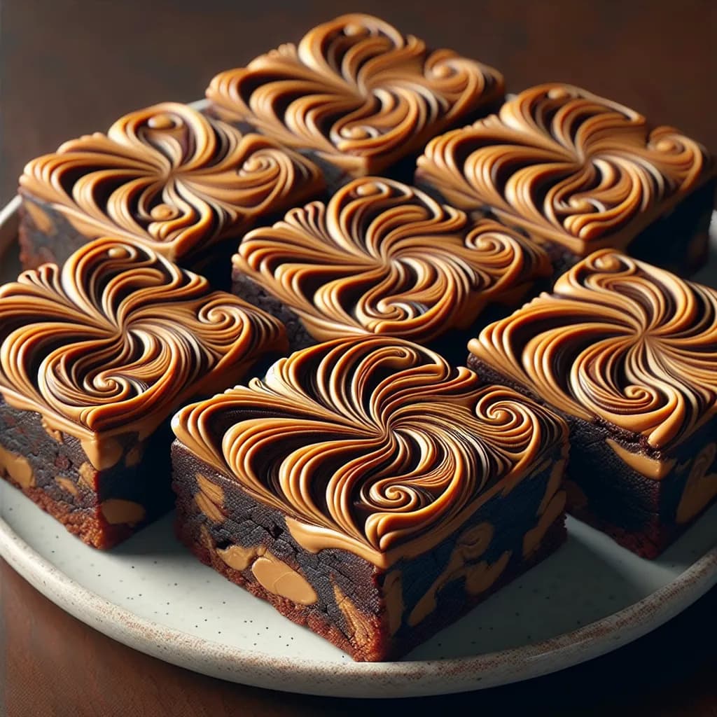Peanut Butter Swirl Brownies