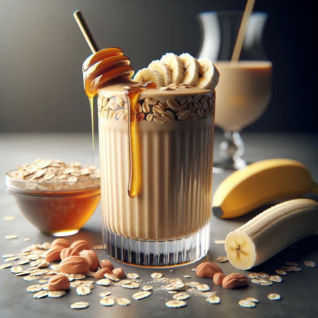 Peanut Butter and Oat Smoothie