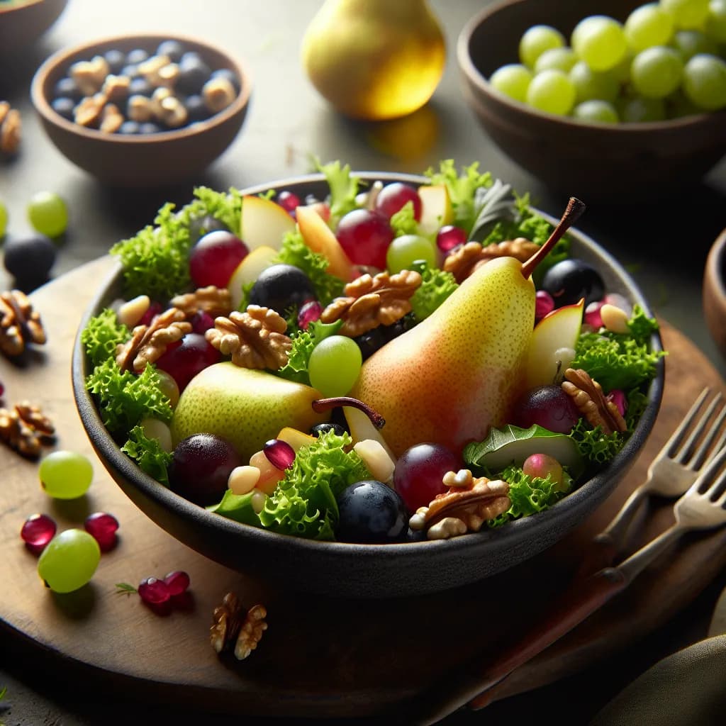 Pear and Grape Salad