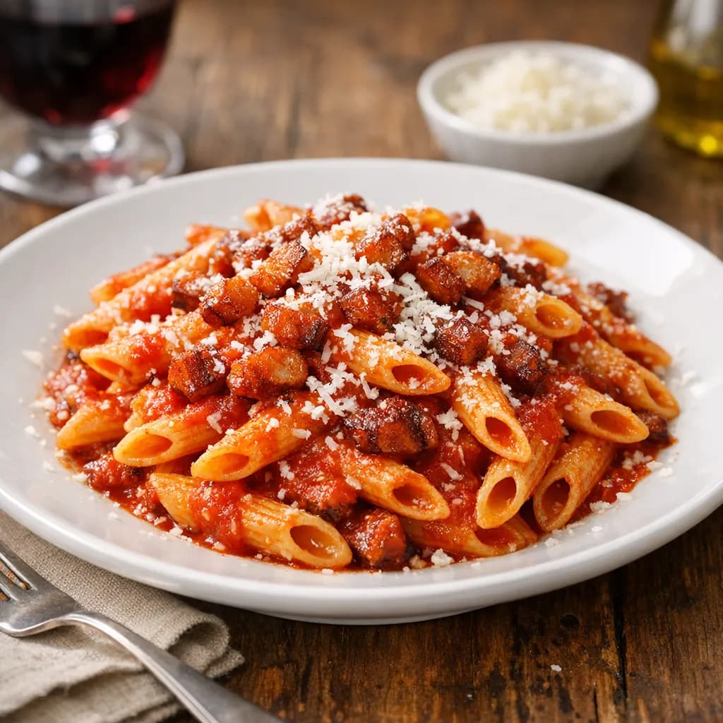 Penne all'Amatriciana classique