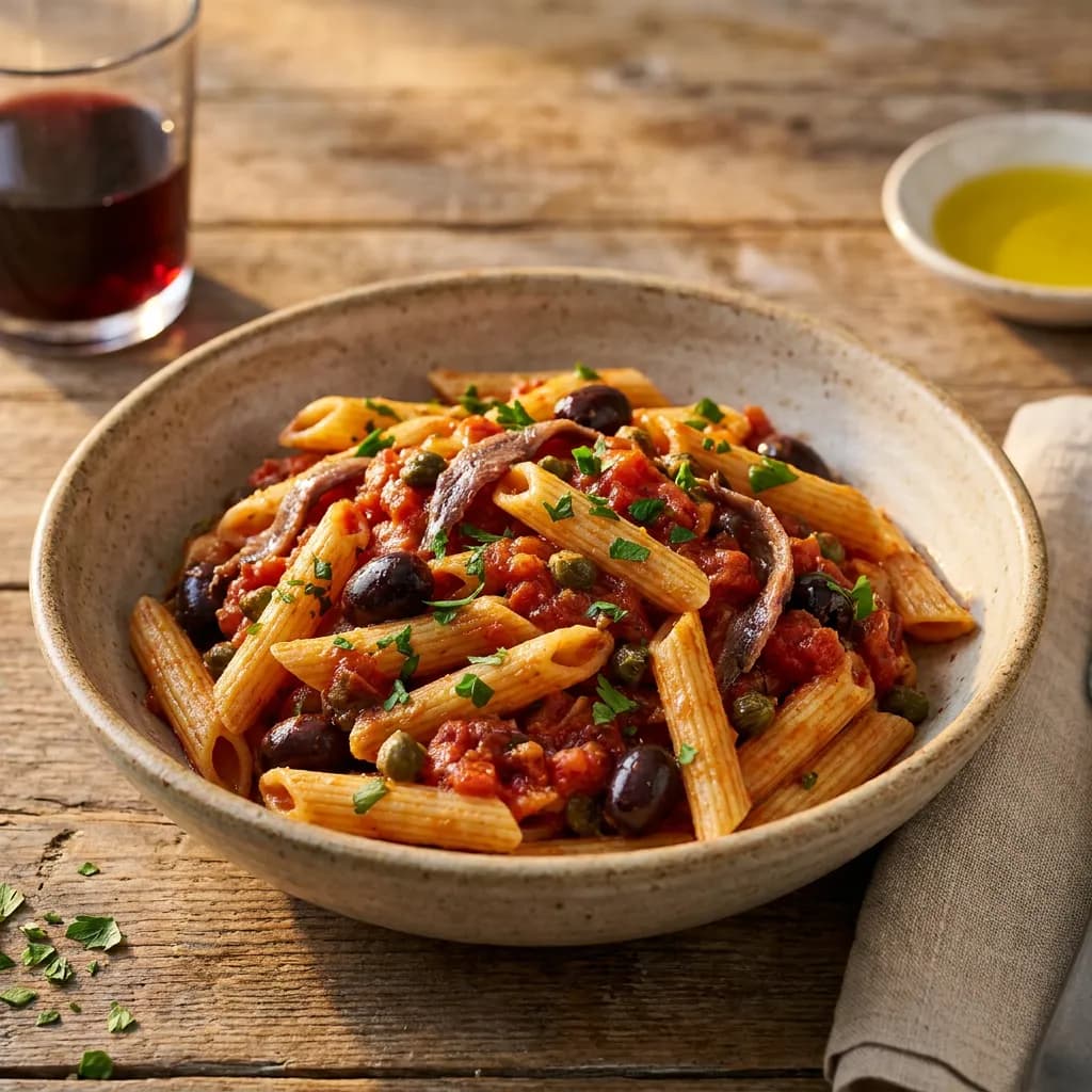 Penne alla puttanesca veloce