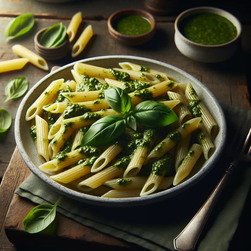 Penne mit Pesto
