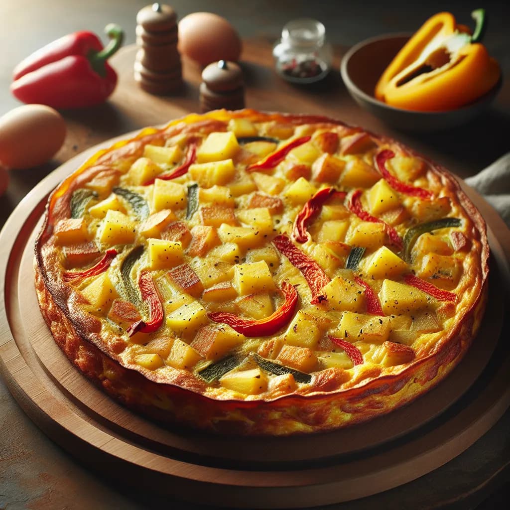 Pepper and Potato Frittata