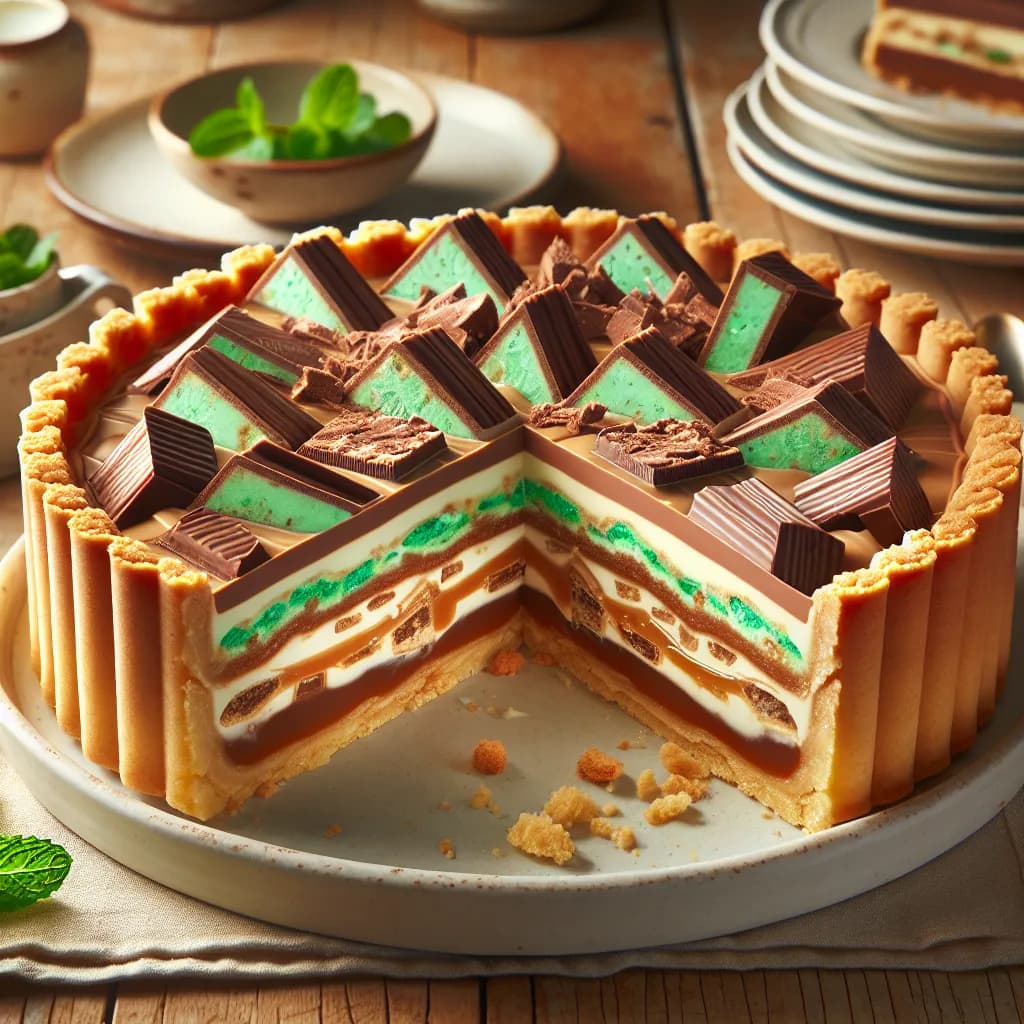 Peppermint Crisp Tart